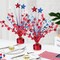 9 Pcs 4th of July Decorations Metallic Patriotic Decorations Blue Red White Star Centerpieces for Tables Independence Day Celebration Supplies Decor for Memorial Day